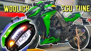 Z1000R 290kph TOP SPEED  Woolich ECU Tune by BIKETECH SHOP [upl. by Madelle910]