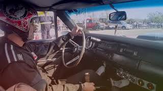 1969 Roadrunner 383 4sp 60ft 165 ET 12022  1819 kmh in car camera [upl. by Ynatirb543]