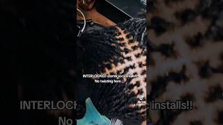 INTERLOCKED Microlock install microlocks locs locnation sisterlocks [upl. by Yretsym]