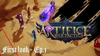 Artifice War Tactics  First Look  Episode 1  Indie Gameplay [upl. by Amero]