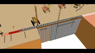 Secant Pile Shoring Works [upl. by Aicilana]