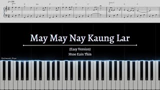 မေမေနေကောင်းလား  Easy Piano Tutorial  Chords amp Lyrics  Sheet in Description [upl. by Atokad]