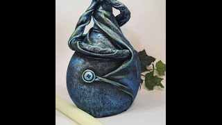 Altered Bottle using Powertex Timelapse Tutorial [upl. by Danila968]