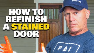 Glazing a Worn Door With Sherwood Glaze How To Refinishing A Stained Front Door [upl. by Pelpel]