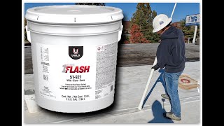 Uniflex One flash on seams of a flat roof [upl. by Teage]