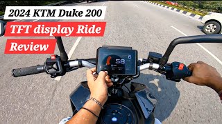 2024 KTM Duke 200 Ride Review  TFT Display [upl. by Nomma]