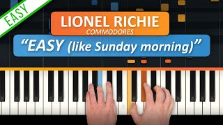 How to Play quotEasy Like Sunday Morningquot EASY Piano Tutorial [upl. by Noroj657]