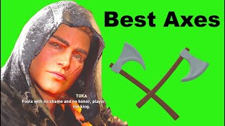 Best Axes in Valhalla Fully Upgraded Bearded and Dane Axes Ranked [upl. by Trebma539]