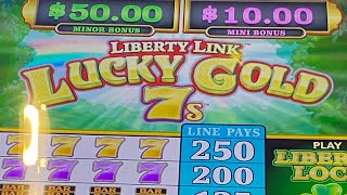 BIG WIN BONUS Liberty Link Lucky Gold 7’s Shorts  Delaware Park Casino [upl. by Coke]