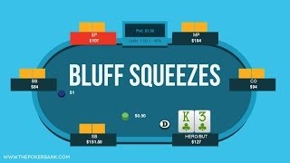 Bluff Squeezing Preflop  Poker Quick Plays [upl. by Acinomal]