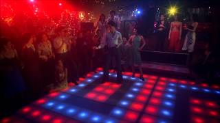 Saturday Night Fever Bee Gees You Should be Dancing John Travolta HD 1080 with Lyrics [upl. by Lobell292]