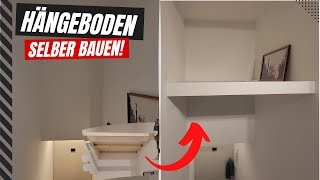 Hängeboden ganz einfach selber bauen  Mehr Stauraum in der Wohnung  Heimwerkerprojekt [upl. by Nauqes]