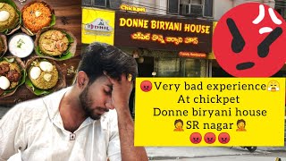 My bad experience🤬😡 at SR Nagar Donne Biryani  Eroju Yaadaki  Sandeep Naidu  Food Vlogs [upl. by Atworth]