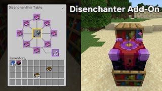 Ultimate Minecraft Bedrock Disenchantment Table AddOn Easily Remove Enchantments [upl. by Anh]