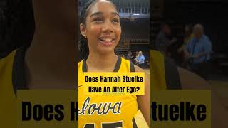 Hannah Stuelke Talks About Her Alter Ego shorts iowahawkeyes [upl. by Aiht]