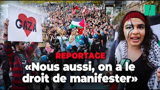 À Paris ces manifestants proPalestine ont bravé l’interdiction de manifester de Darmanin [upl. by Anana]