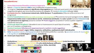 📗 IL DECADENTISMO letteratura riassunto semplice per scuola media [upl. by Natanoy]