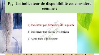 Types des indicateurs en santé 24 QCM [upl. by Ardyth]