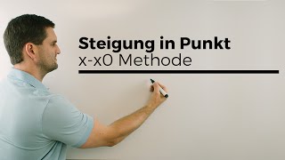 Steigung in einem Punkt XXo Methode Polynomdivision  Mathe by Daniel Jung [upl. by Marv]