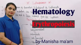 Erythropoiesis Explained in hindi  Hematology Lecture  By Manisha Maam [upl. by Dalton]