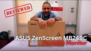 Asus ZenScreen MB249C  24 Inch Portable Monitor  Review [upl. by Atekahs804]