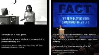 Anita Sarkeesian  I am not a fan of video games vs Ive been playing video games all my life [upl. by Kale835]