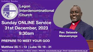 LIC Sunday Service  Invitation Service PREPARE TO MEET YOUR GOD  31st December 2023 [upl. by Alakam]