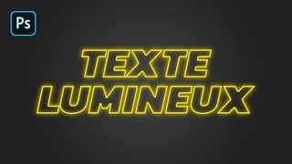 Tuto Photoshop Facile  Effet de Texte Lumineux [upl. by Anertak]