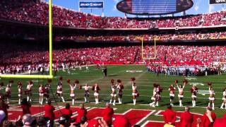 Chiefs Broncos Stealth Bomber Flyover 11132011 Arrowhead [upl. by Karena]