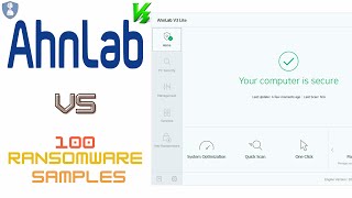 AhnLab V3 Lite Review  AhnLab V3 Free Antivirus  AhnLab Antivirus Ransomware Protection Test 2021 [upl. by Kissie]