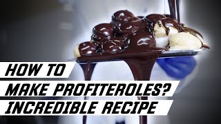 How to make profiteroles You have never seen such recipe profiterole with all stages  Street Food [upl. by Merc]