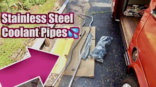 Vanagon Stainless Steel Coolant PipesInstall pt1 [upl. by Asilaj]