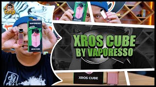 XROS CUBE BY VAPORESSO  BENTUK YANG LUCU DENGAN CATRIDGE YANG TERPERCAYA [upl. by Lundell]