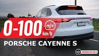 2018 Porsche Cayenne S 29TT V6 0100kmh amp engine sound short edit [upl. by Bolger]