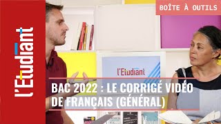 Bac général 2022  le corrigé vidéo de lépreuve de français [upl. by Joe940]