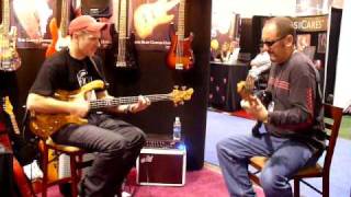 wojtek pilichowski With Joe Iaquinto at The NAMM Show 2010 [upl. by Ayiak]