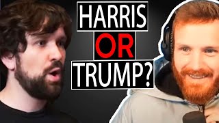 DEBATE Destiny Vs Witsit  Trump or Harris  Podcast [upl. by Anivid]