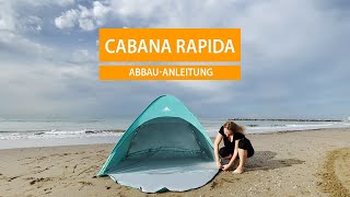 mapuera cabana rapida Pop up Strandmuschel – AbbauAnleitung [upl. by Anson915]