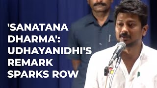 Udhayanidhi Stalin compares Sanatan Dharma with dengue malaria calls for eradicating it [upl. by Kama731]