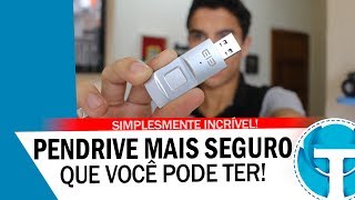 Conheça o Pendrive mais seguro que existe  Proteja seus arquivos com digital [upl. by Arnon]