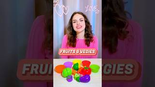 Color Sorting Fruits and Vegetables for Toddlers  Educational Activities for Toddlers shorts [upl. by Nylsej]