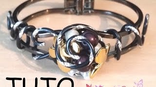 TUTO  customiser un bracelet 1 [upl. by Anuait]