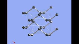 Crystallographic unit cell of tellurium [upl. by Sidonius]