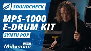 Soundcheck  MPS1000  Synth Pop  Millenium Drums [upl. by Auqinom]