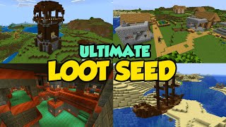 BEST OP Loot SurvivalHardcoreSpeedrun Seed for Java 121  Minecraft [upl. by Lewej]