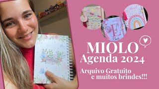 Miolo Agenda 2024  Arquivo Gratuito [upl. by Sibeal]