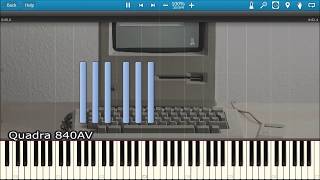 MACINTOSH STARTUP SOUNDS IN SYNTHESIA [upl. by Sewellyn]