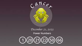 Cancer horoscope for December 21 2023 [upl. by Sitto681]