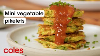 Mini Vegetable Pikelets [upl. by Sadnak463]