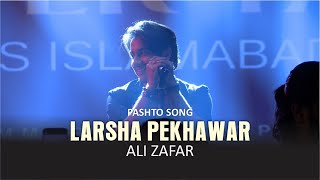 Larsha Pekhawar  Ali Zafar  Live Performance  Eyecomm Studio [upl. by Lucilia]